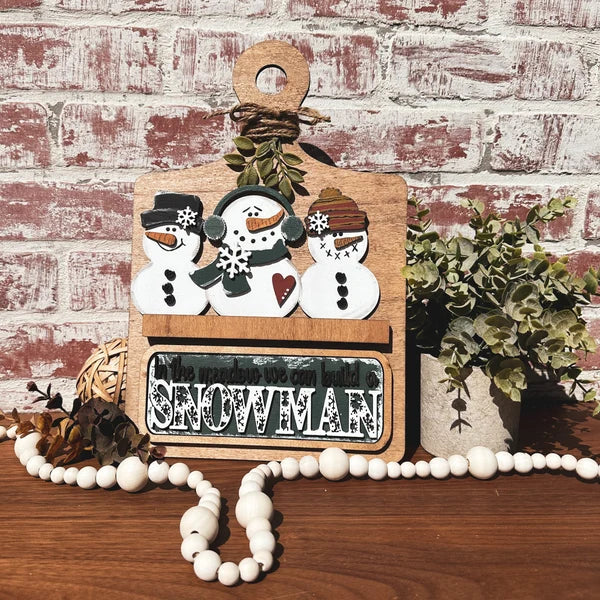 Snowman breadboard insert