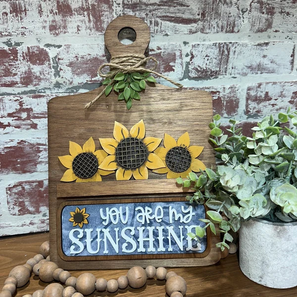 You are my sunshine breadboard insert