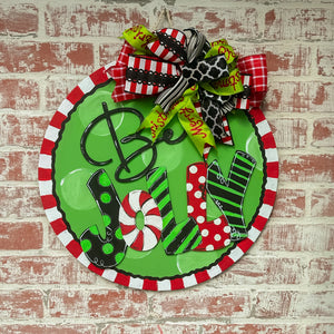 Christmas door decor, Christmas sign, Front porch decor,