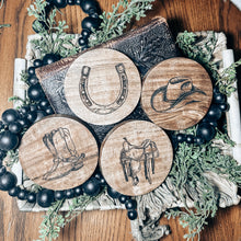 Load image into Gallery viewer, Personalized Acacia Coasters