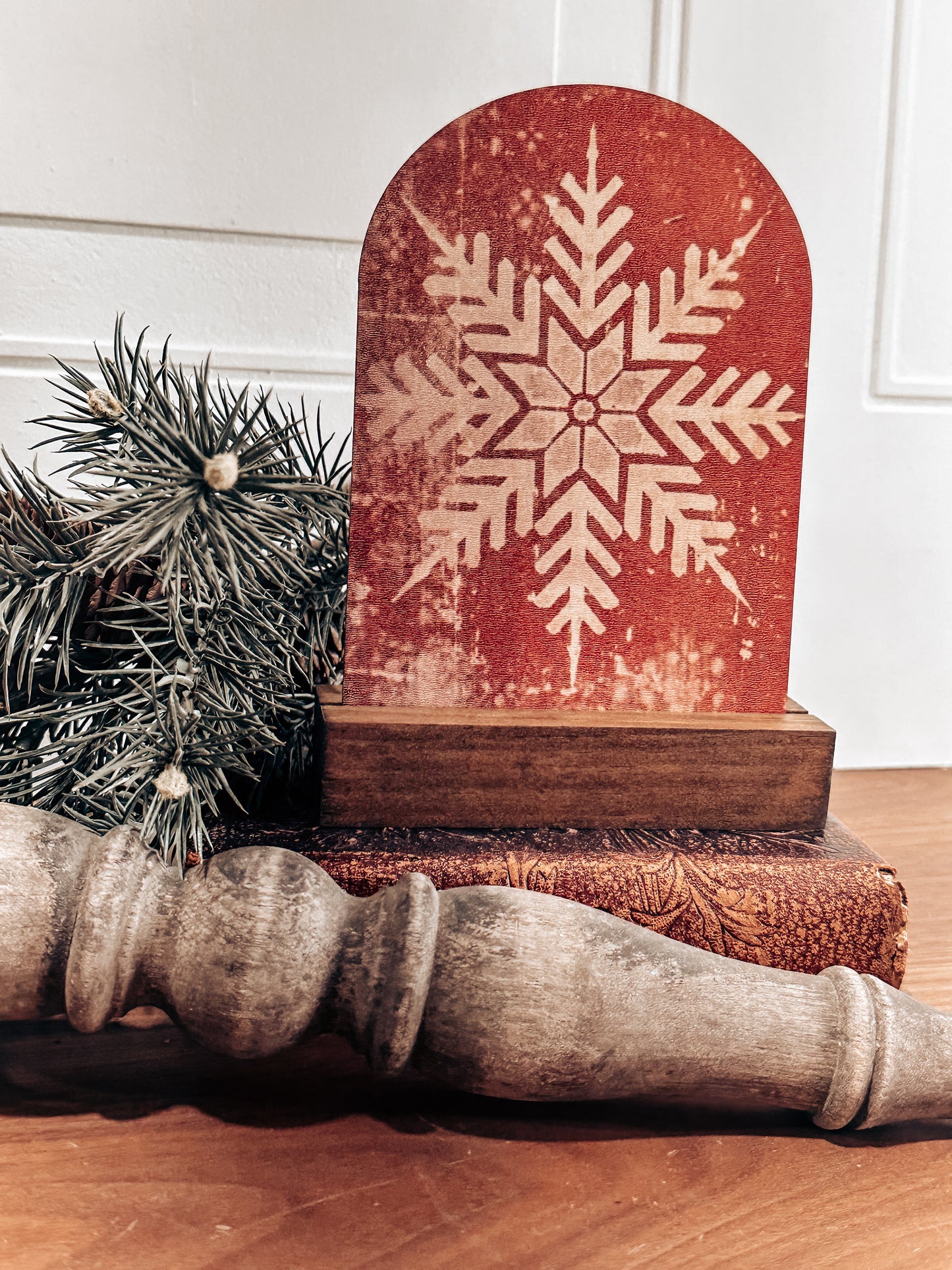 Vintage Snowflake Christmas Print (5x7)