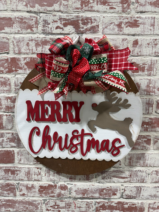 Merry Christmas door hanger