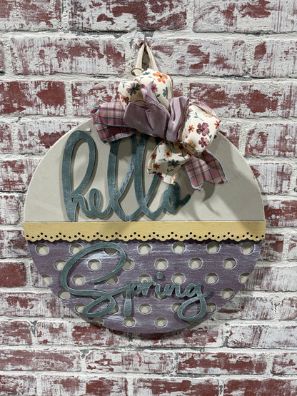 Hello Spring Door hanger