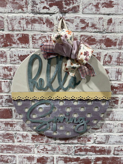 Hello Spring Door hanger