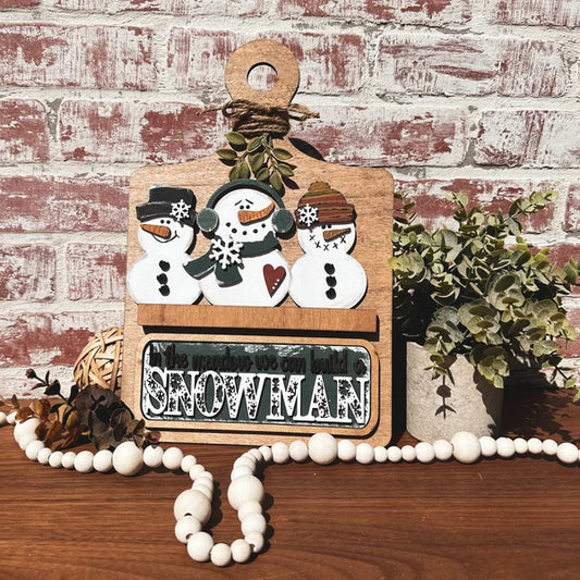 Snowman breadboard insert