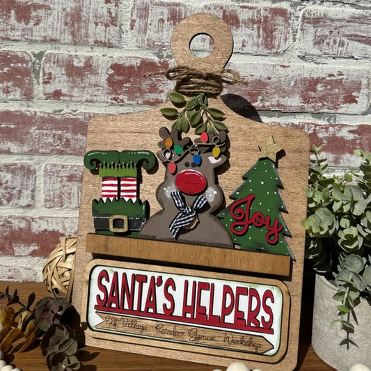 Santa's helpers breadboard insert
