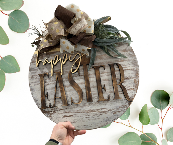 Happy Easter door hanger