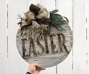 Happy Easter door hanger