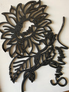 Sunflower wall hanging