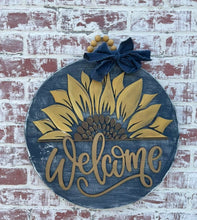 Load image into Gallery viewer, DIY Sunflower door hanger.