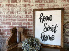 Load image into Gallery viewer, Vertical Home Sweet Home Laser cit wood sign