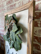 Load image into Gallery viewer, Grateful wall hanger with Magnolia wreath