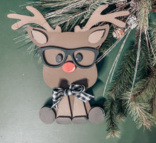 Load image into Gallery viewer, Wooden Reindeer DIY kids kit