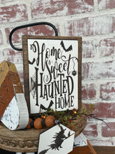 Load image into Gallery viewer, Halloween Tiered tray decor,  laser cut decor, Halloween decor,