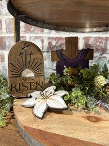 Easter tiered tray set