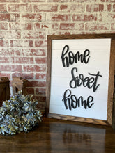 Load image into Gallery viewer, Vertical Home Sweet Home Laser cit wood sign