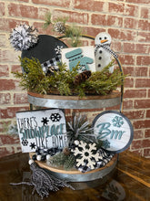 Load image into Gallery viewer, Winter tiered tray set