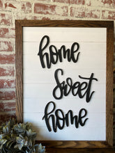 Load image into Gallery viewer, Vertical Home Sweet Home Laser cit wood sign