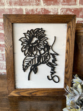 Load image into Gallery viewer, Sunflower laser cut sign