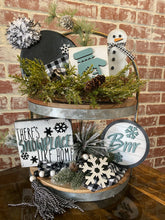 Load image into Gallery viewer, Winter tiered tray set