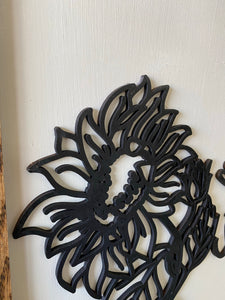 Sunflower laser cut sign