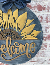 Load image into Gallery viewer, DIY Sunflower door hanger.