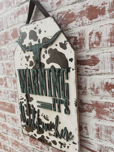 Western style door hanger.