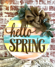 Load image into Gallery viewer, Hello Spring Door Hanger