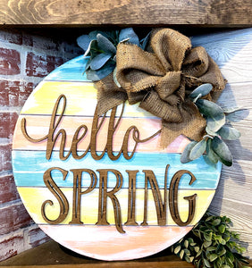 Hello Spring Door Hanger