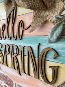 Hello Spring Door Hanger