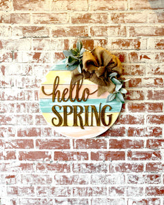 Hello Spring Door Hanger